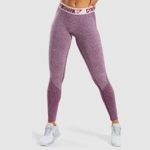 Gymshark Purple Graphic Logo Band Seamless Flex Leggings